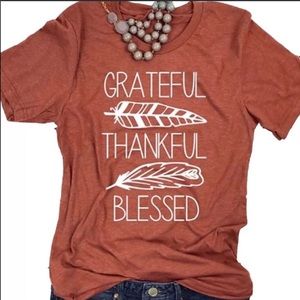 🌙Grateful Thankful Blessed Women’s T-shirt 🔅NWT